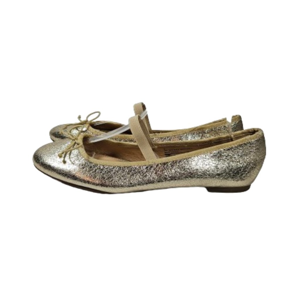 A New Day Gold Lame Look Ballet Flats Shoes Women's Size 9